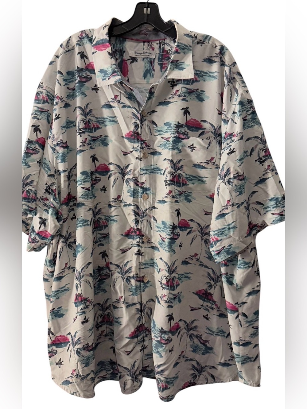 Tommy Bahama The Coconut Point Camp Shirt Mens 3XLB Multi Sunset IslandZone Cool